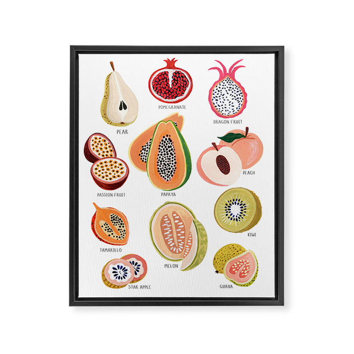 Fruit Collection Framed Canvas Print Gallery Image 1