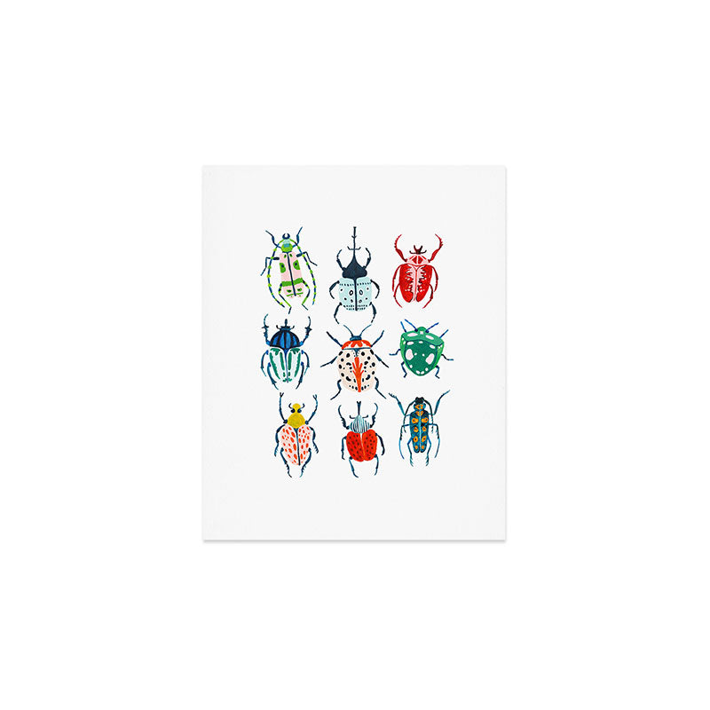 Garden Beetles Art Print Gallery Image 1