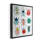 Garden Beetles Framed Canvas Print Gallery Image 2