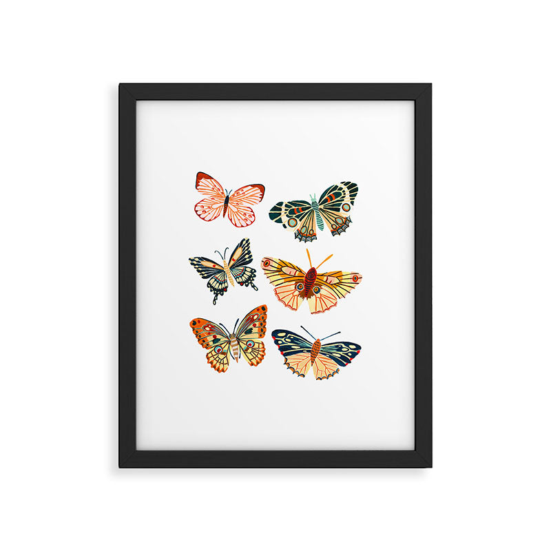 Garden Butterflies Framed Art Print Gallery Image 5