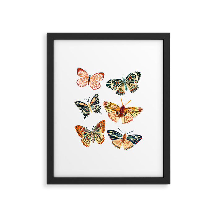Garden Butterflies Framed Art Print Gallery Image 1