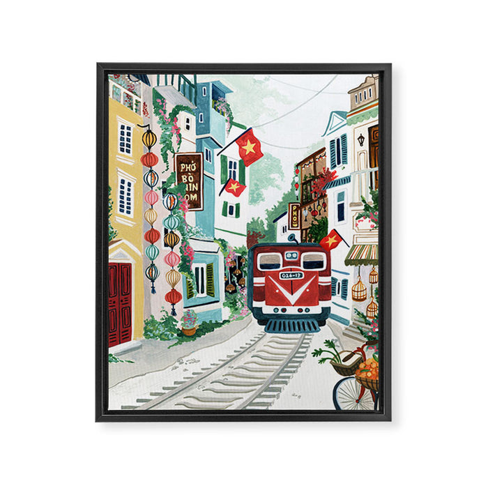 Hanoi, Vietnam Framed Canvas Print Gallery Image 1
