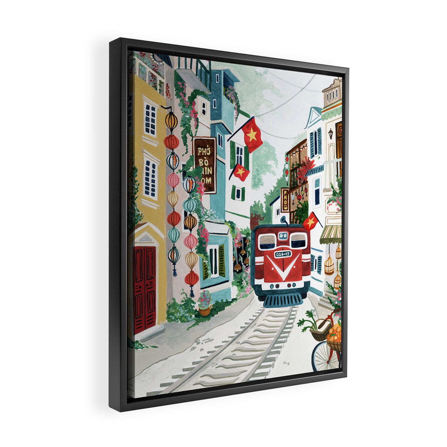Hanoi, Vietnam Framed Canvas Print Gallery Image 2