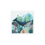 Happy Blue Whale Art Print Gallery Image 1