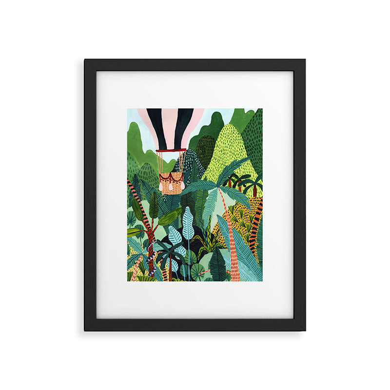 Hot Air Balloon Explorer Framed Art Print Gallery Image 5