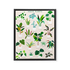 House Plants on Pink Framed Canvas Print Gallery Image 6
