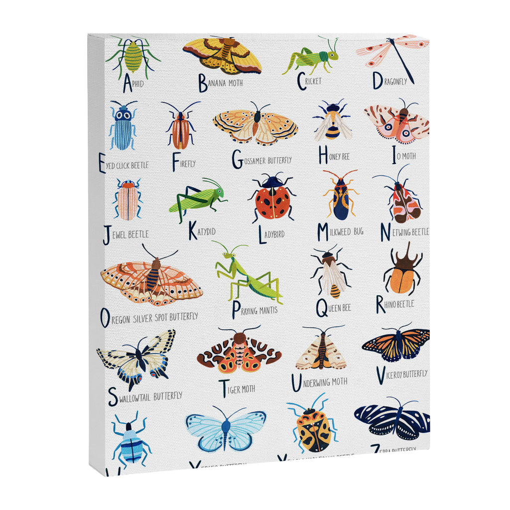Insect Alphabet Canvas Print Gallery Image 6