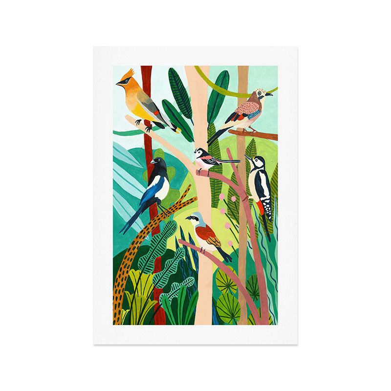 Jungle Birds  Art Print Gallery Image 1