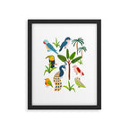 Jungle Birds Species Framed Art Print Gallery Image 5