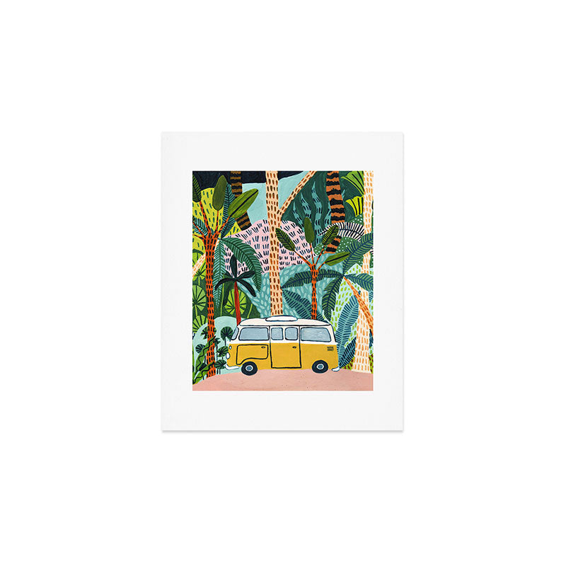 Jungle Camper Art Print Gallery Image 1
