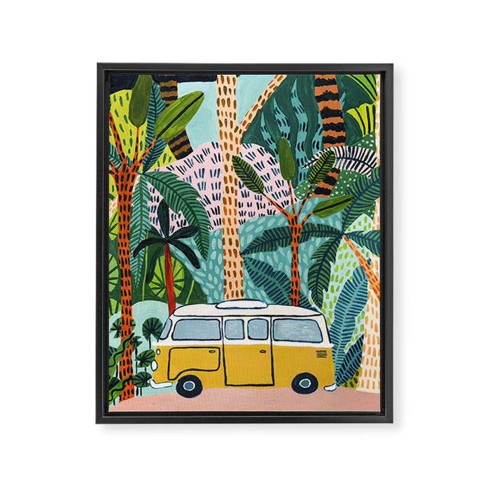 Jungle Camper Framed Canvas Print Gallery Image 1