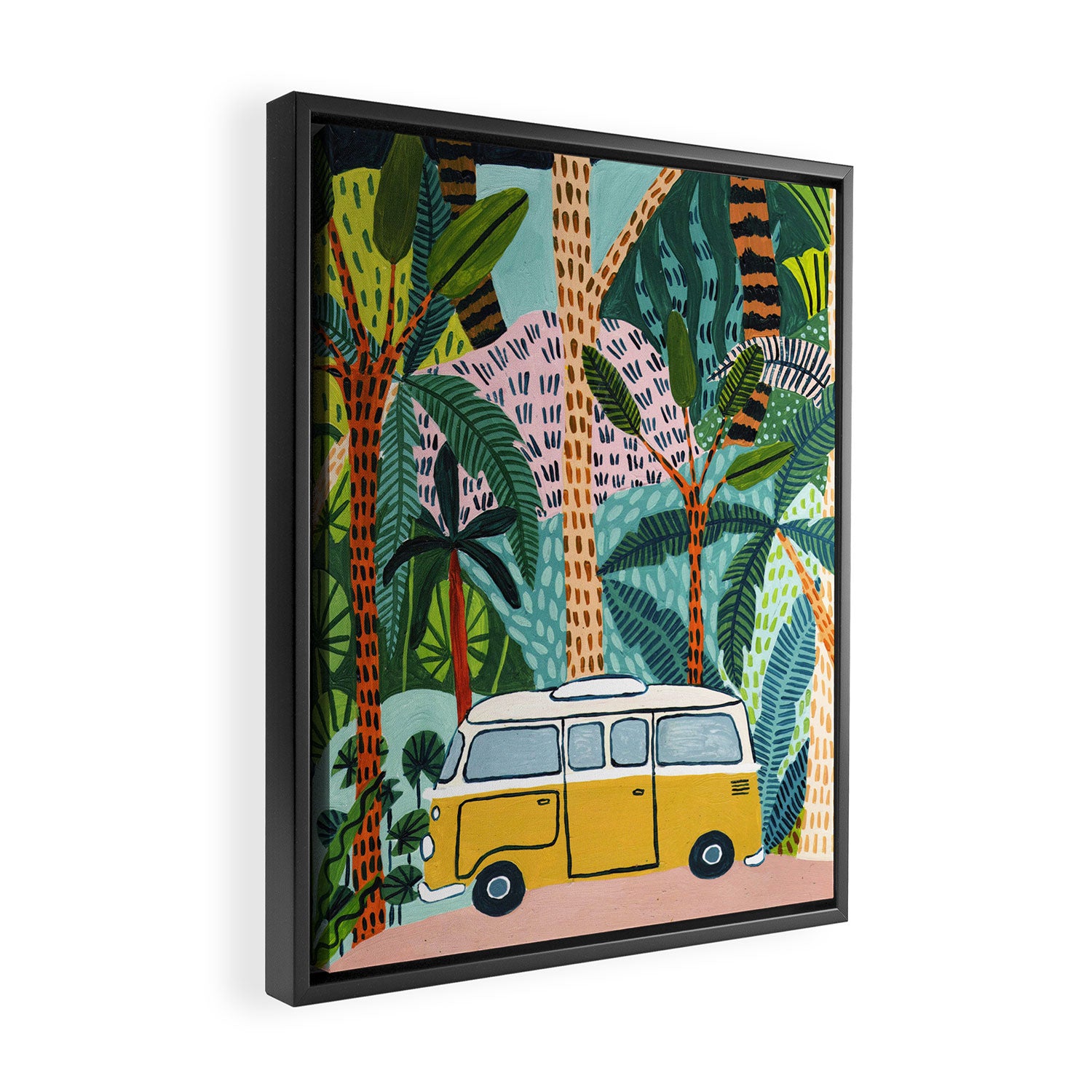 Jungle Camper Framed Canvas Print Gallery Image 2