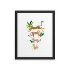 Jungle Cheetah Family Framed Art Print Gallery Image 5