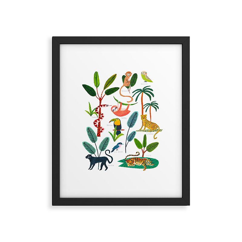 Jungle Creatures Framed Art Print Gallery Image 5