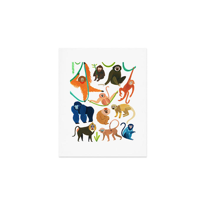 Jungle Monkeys Art Print Gallery Image 1