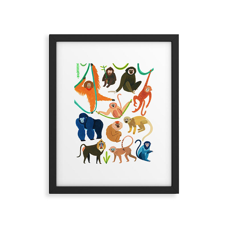 Jungle Monkeys Framed Art Print Gallery Image 4