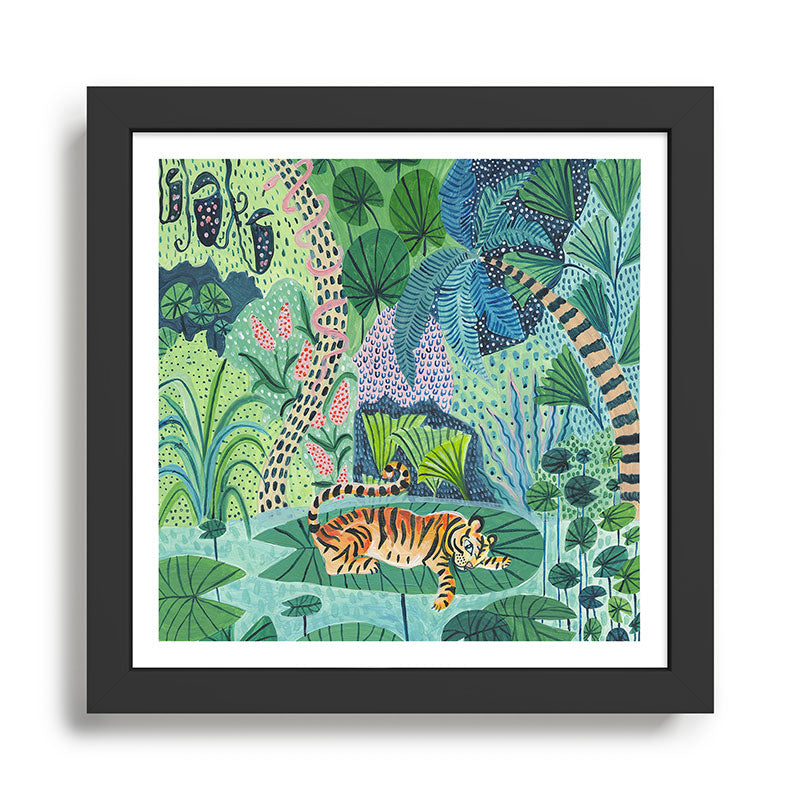 Jungle Tiger Framed Art Print Gallery Image 1