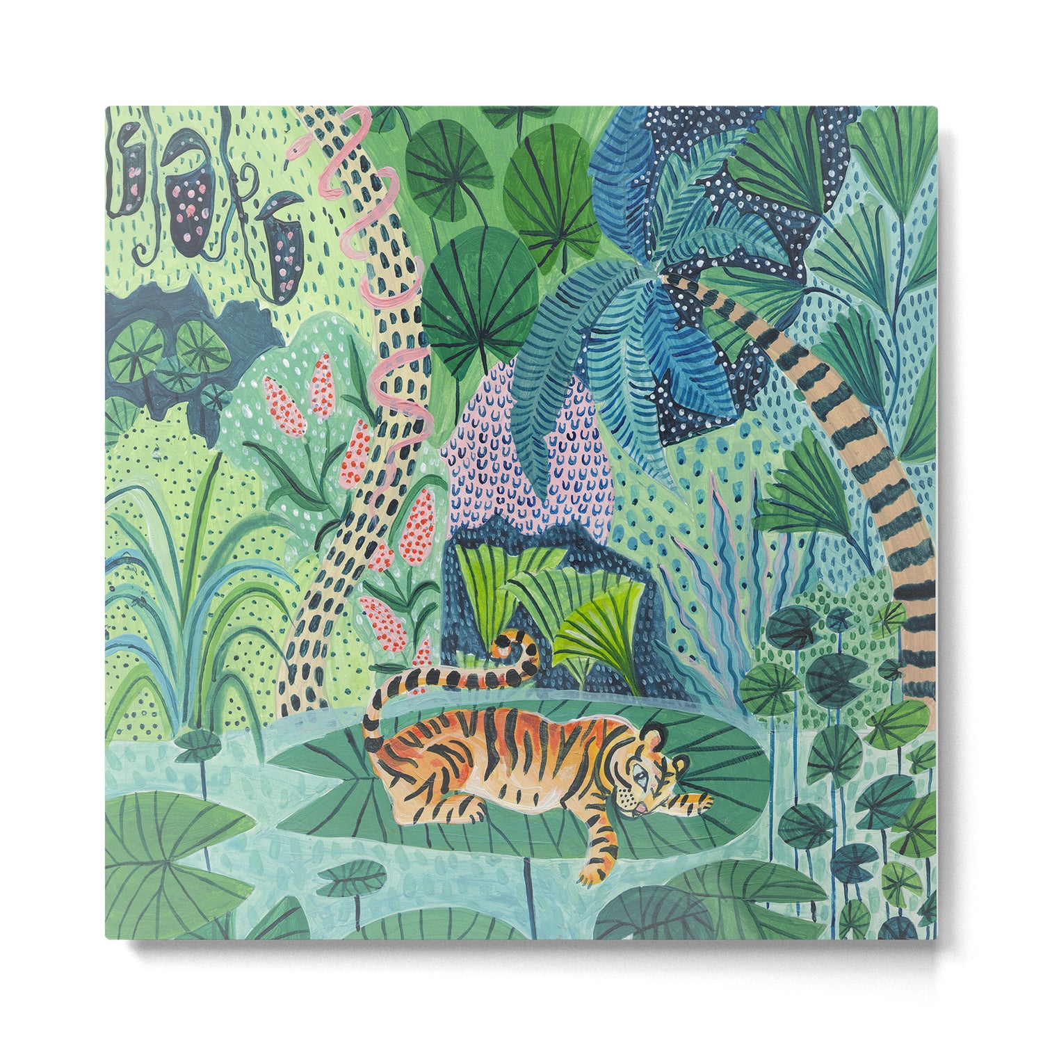 Jungle Tiger Metal Print Gallery Image 2