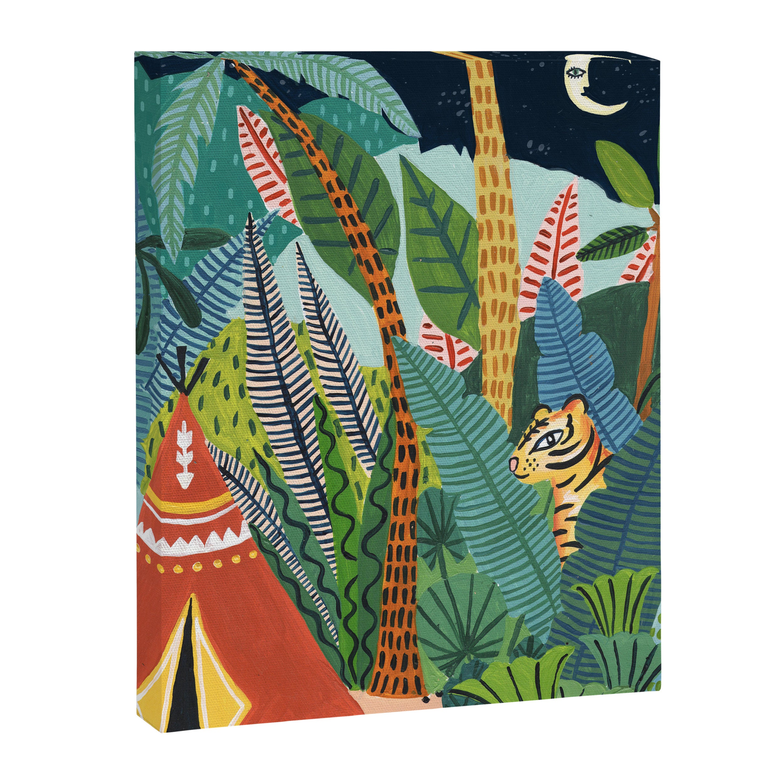 Jungle Tipi Tiger Canvas Print Gallery Image 8