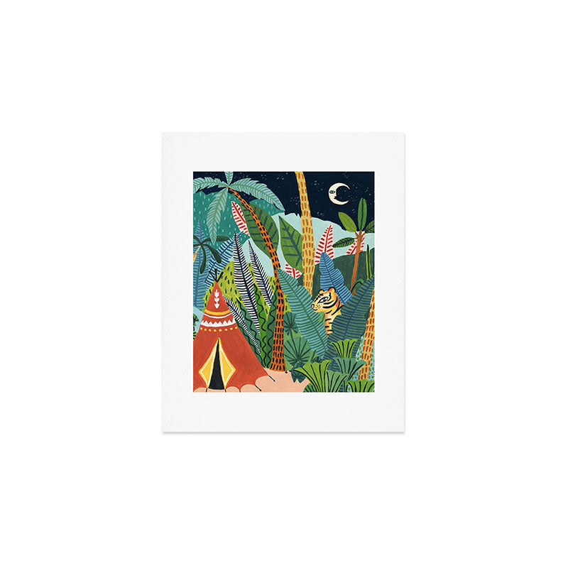 Jungle Tipi Tiger Art Print Gallery Image 1