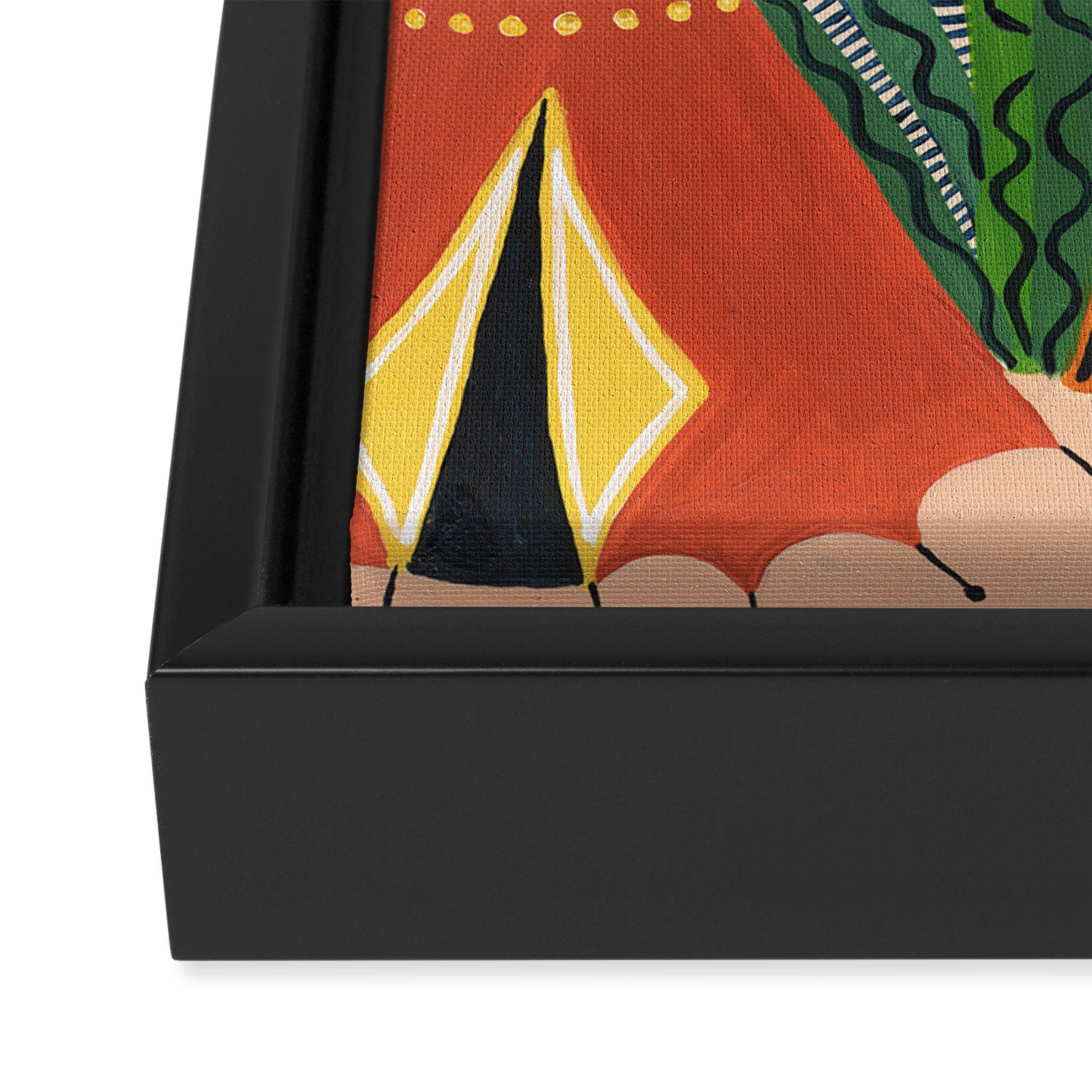 Jungle Tipi Tiger Framed Canvas Print Gallery Image 3