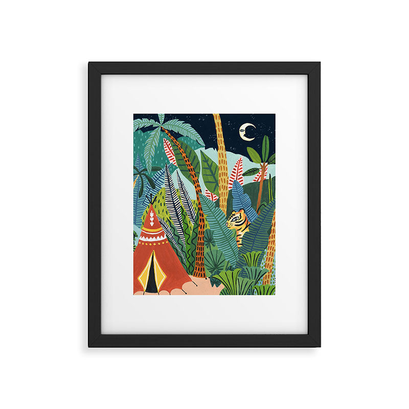 Jungle Tipi Tiger Framed Art Print Gallery Image 6