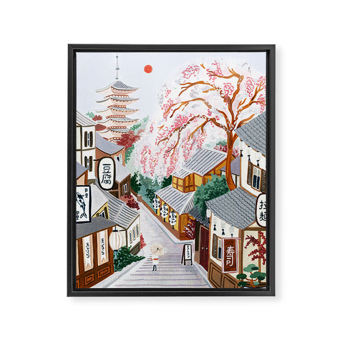 Kyoto, Japan Framed Canvas Print Gallery Image 1