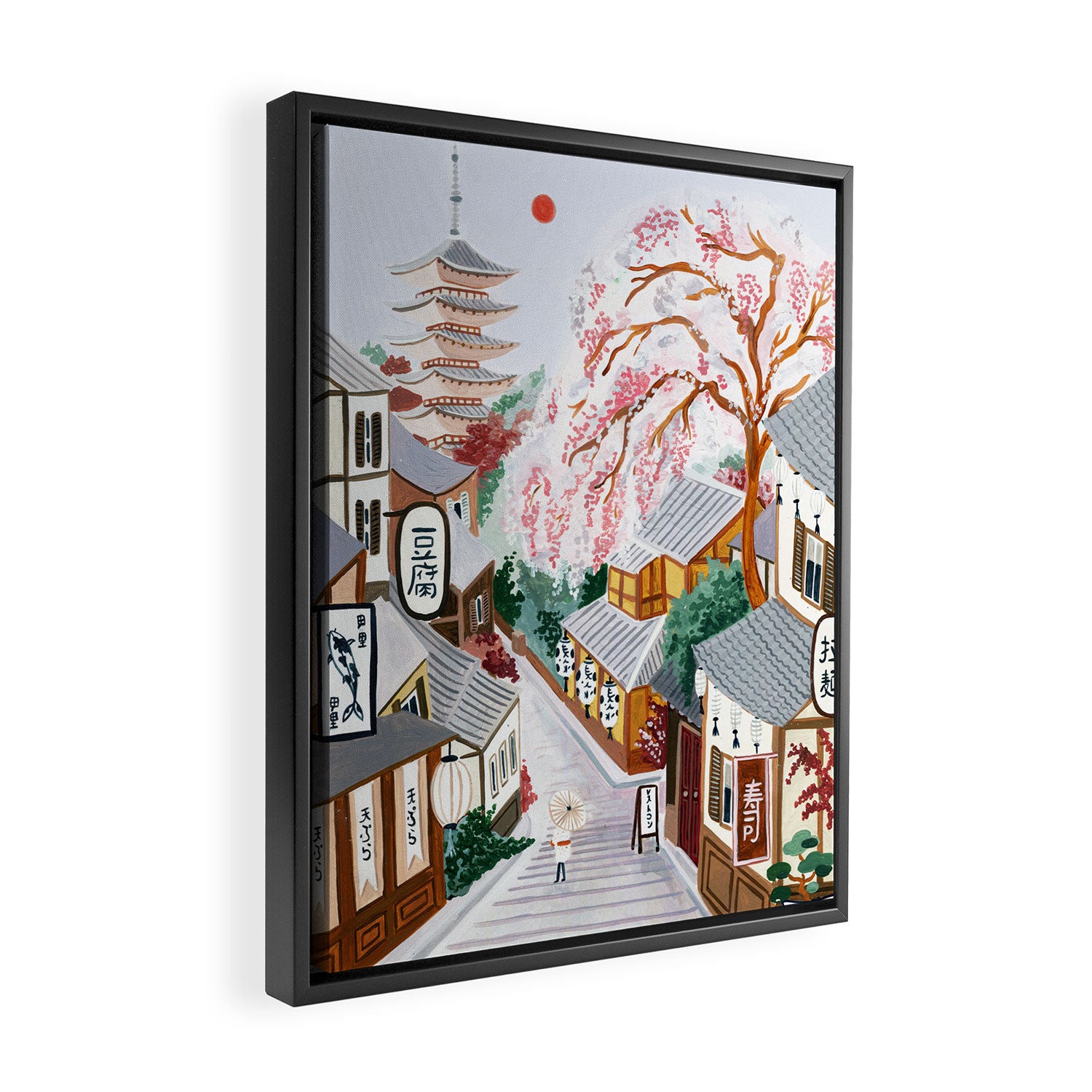 Kyoto, Japan Framed Canvas Print Gallery Image 2