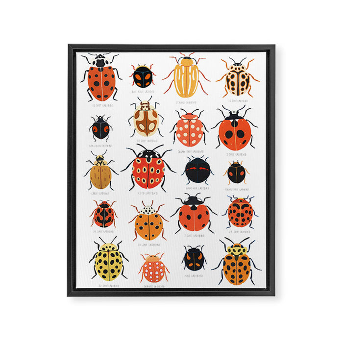 Ladybugs Framed Canvas Print Gallery Image 1