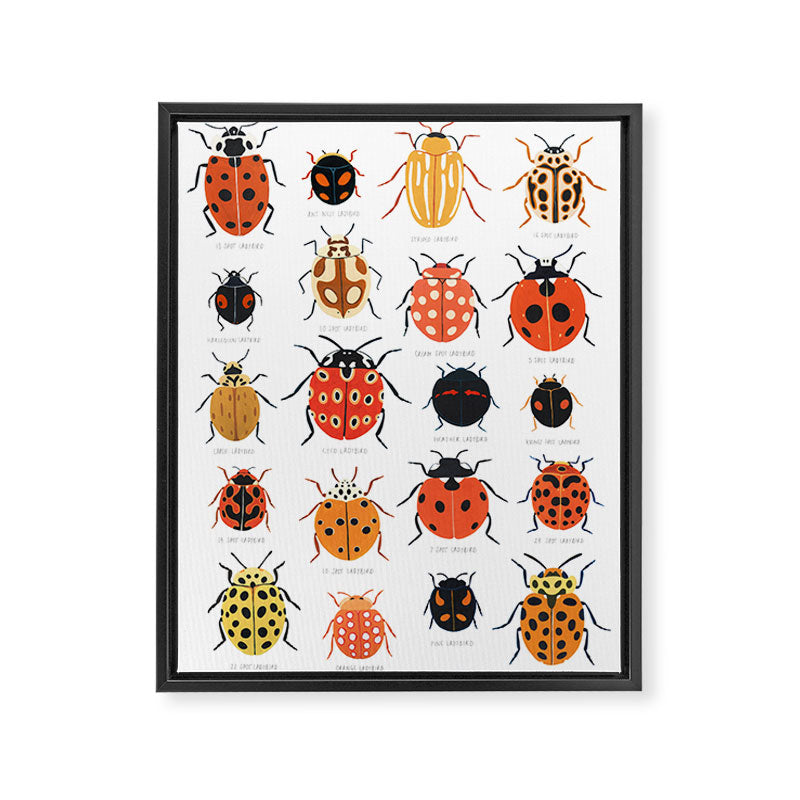 Ladybugs Framed Canvas Print Gallery Image 6