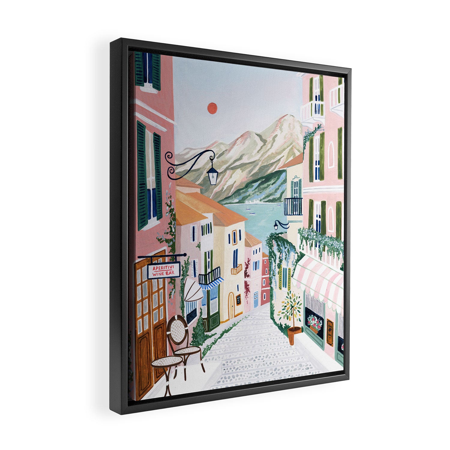 Lake Como, Italy Framed Canvas Print Gallery Image 2