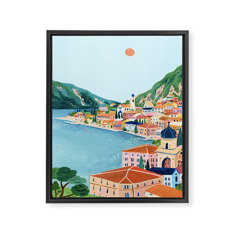 Lake Garda  Framed Canvas Print Gallery Image 6