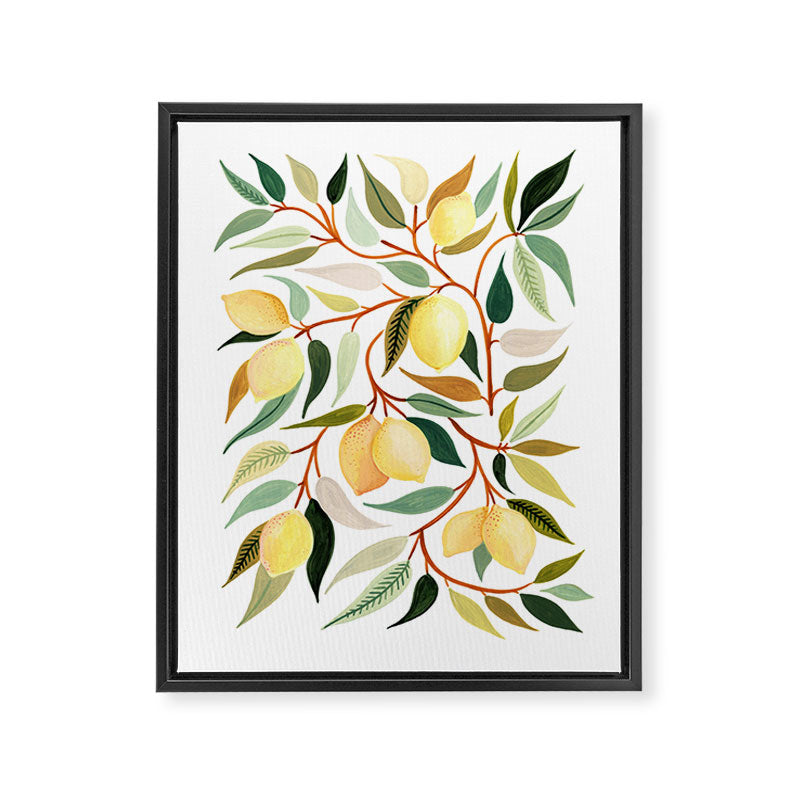 Lemon Framed Canvas Print Gallery Image 6
