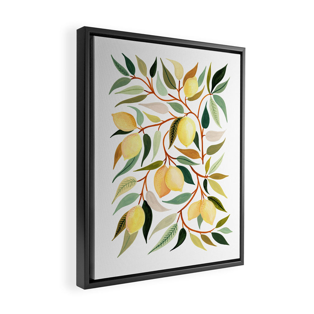 Lemon Framed Canvas Print Gallery Image 2