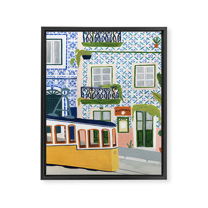 Lisbon Framed Canvas Print Gallery Image 1