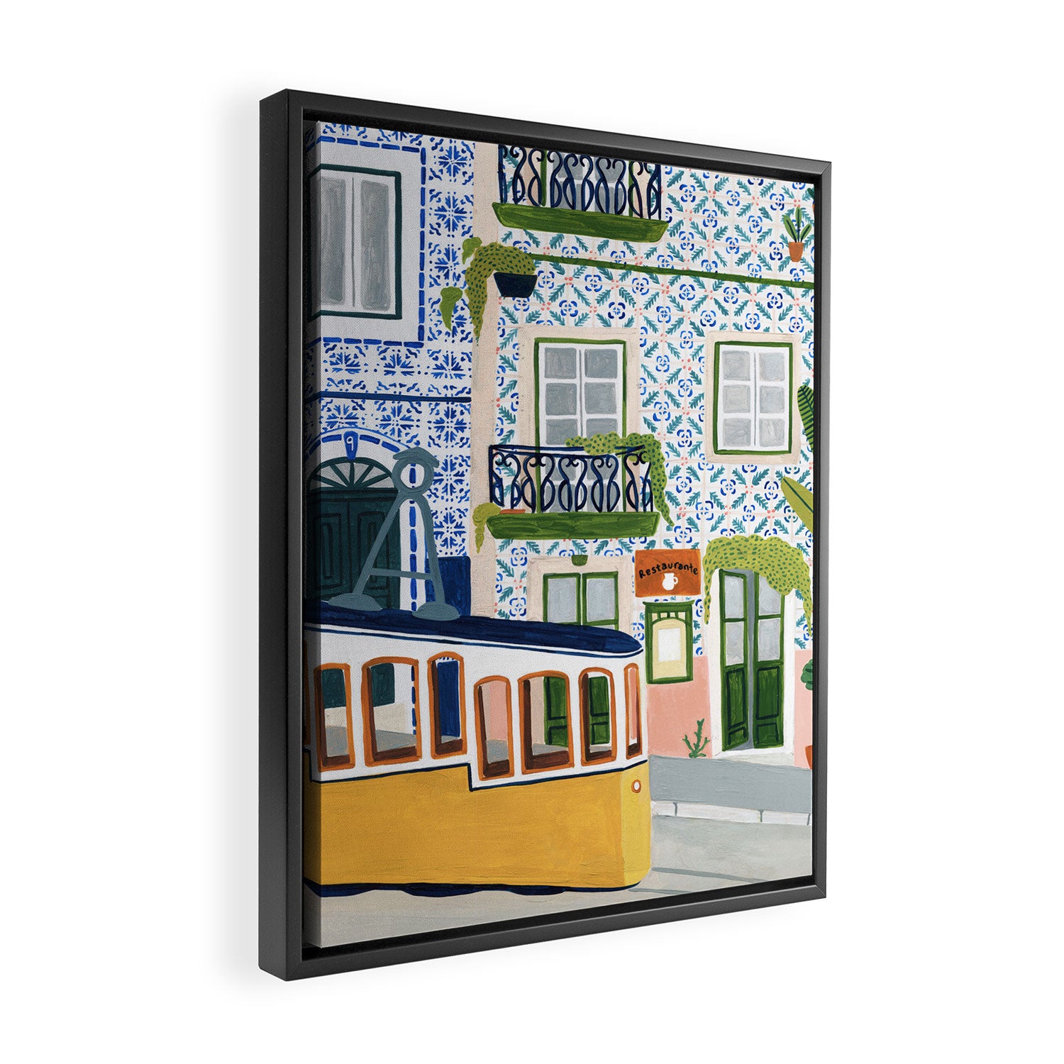 Lisbon Framed Canvas Print Gallery Image 2