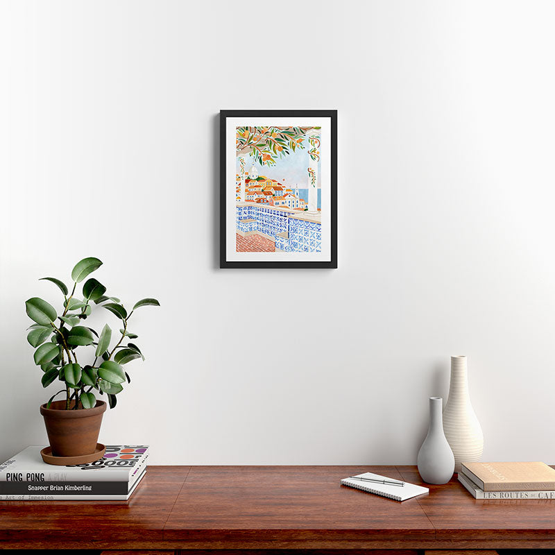 Lisbon Skyline Framed Art Print Gallery Image 2