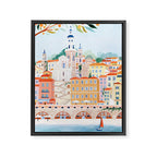 Menton, France Framed Canvas Print Gallery Image 6