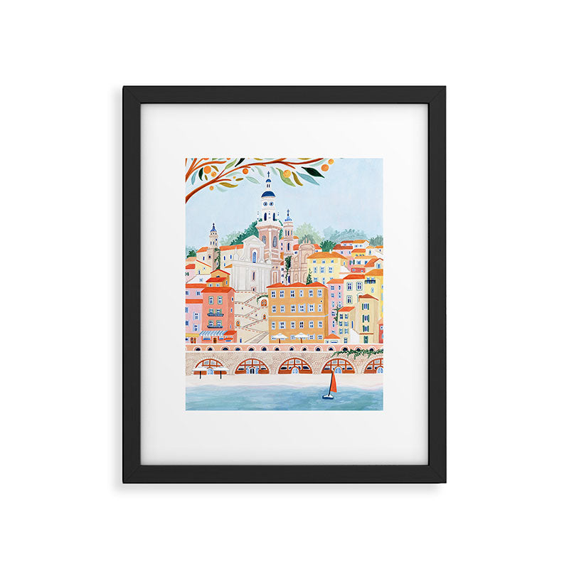 Menton, France Framed Art Print Gallery Image 5