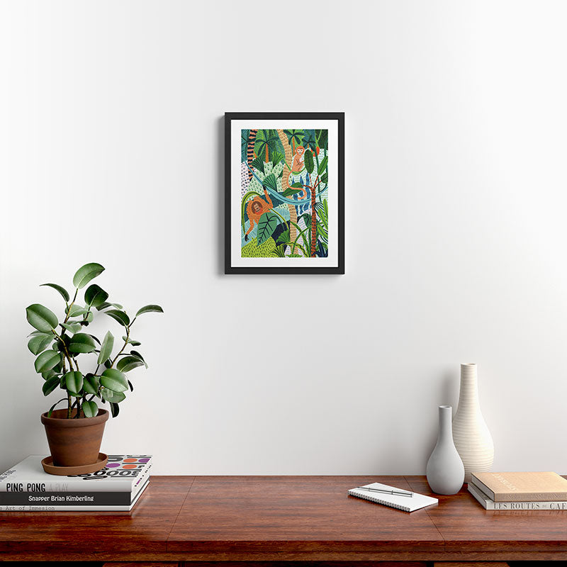 Monkey Pals Framed Art Print Gallery Image 2