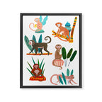 Monkeys of Malaysia Framed Canvas Print Gallery Image 6