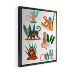 Monkeys of Malaysia Framed Canvas Print Gallery Image 2