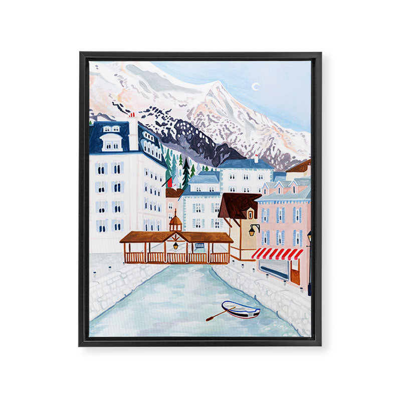 Mont Blanc, France Framed Canvas Print Gallery Image 6