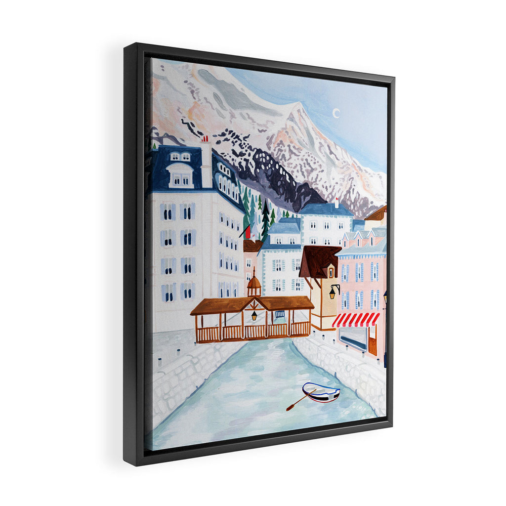 Mont Blanc, France Framed Canvas Print Gallery Image 2