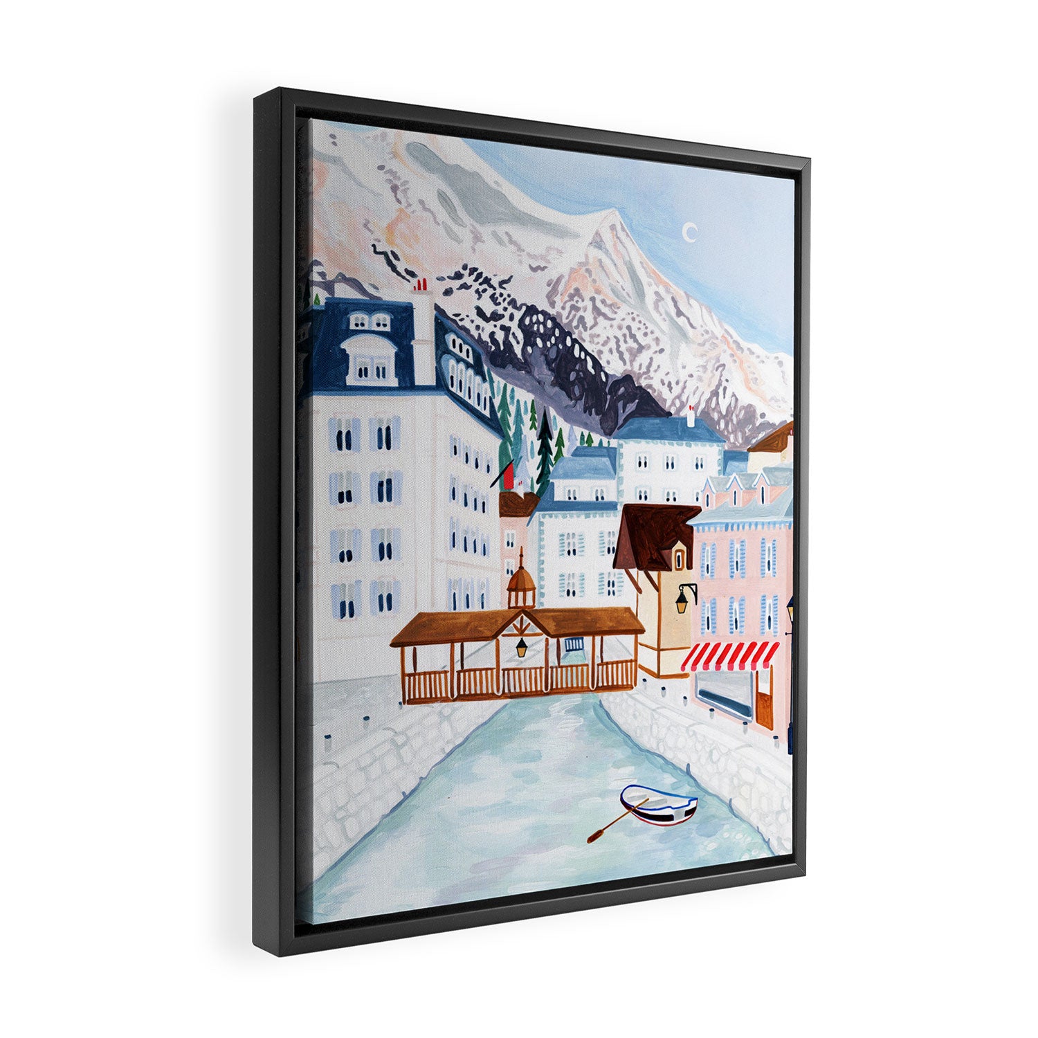 Mont Blanc, France Framed Canvas Print Gallery Image 2