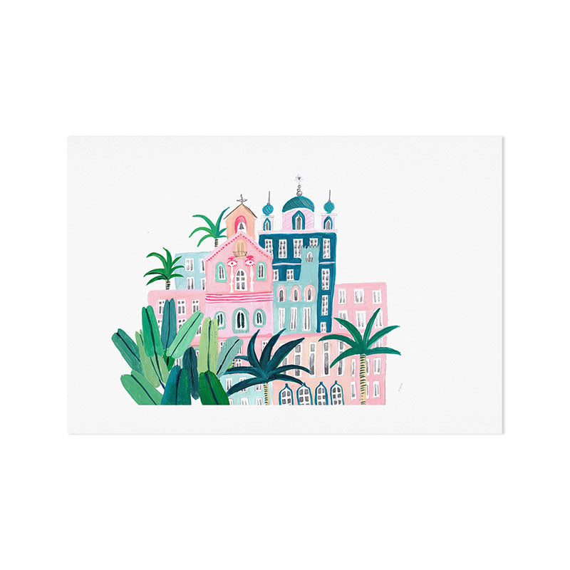 Moroccan houses Art Print Gallery Image 1