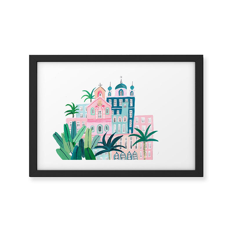 Moroccan houses Framed Art Print Gallery Image 2