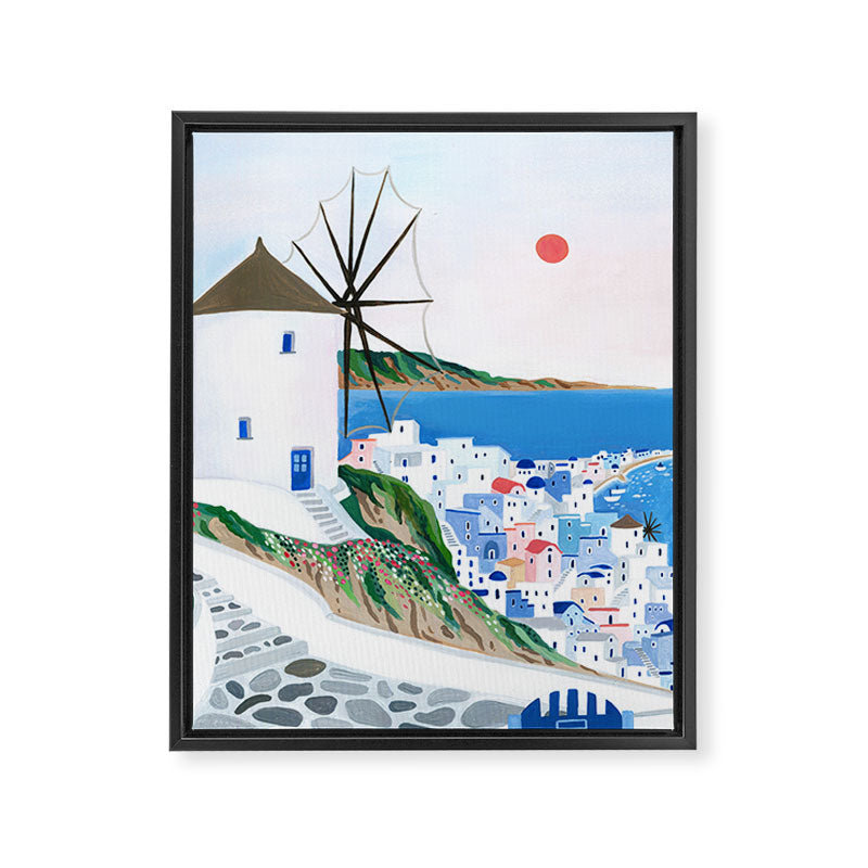 Mykonos, Greece Framed Canvas Print Gallery Image 6