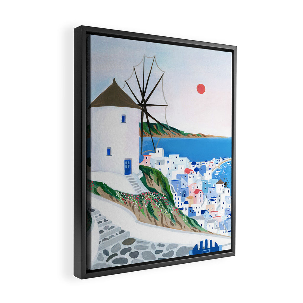 Mykonos, Greece Framed Canvas Print Gallery Image 2