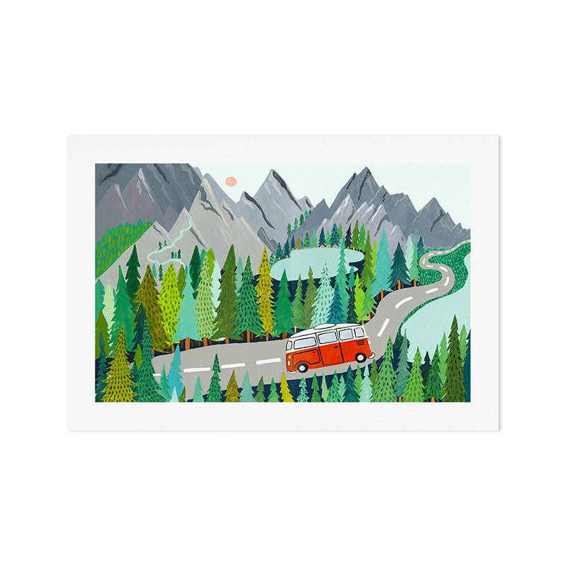 New Zealand Camper Art Print Gallery Image 1